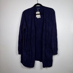 Barefoot Dreams Women's Cozychic
Ultra Lite Cardigan Oxford Dark Blue 1X